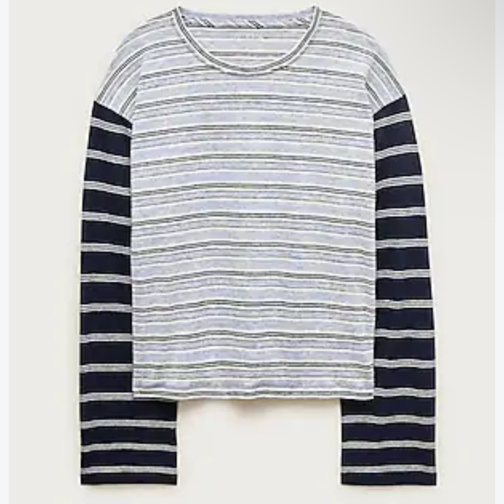 J.Crew linen long sleeve tee